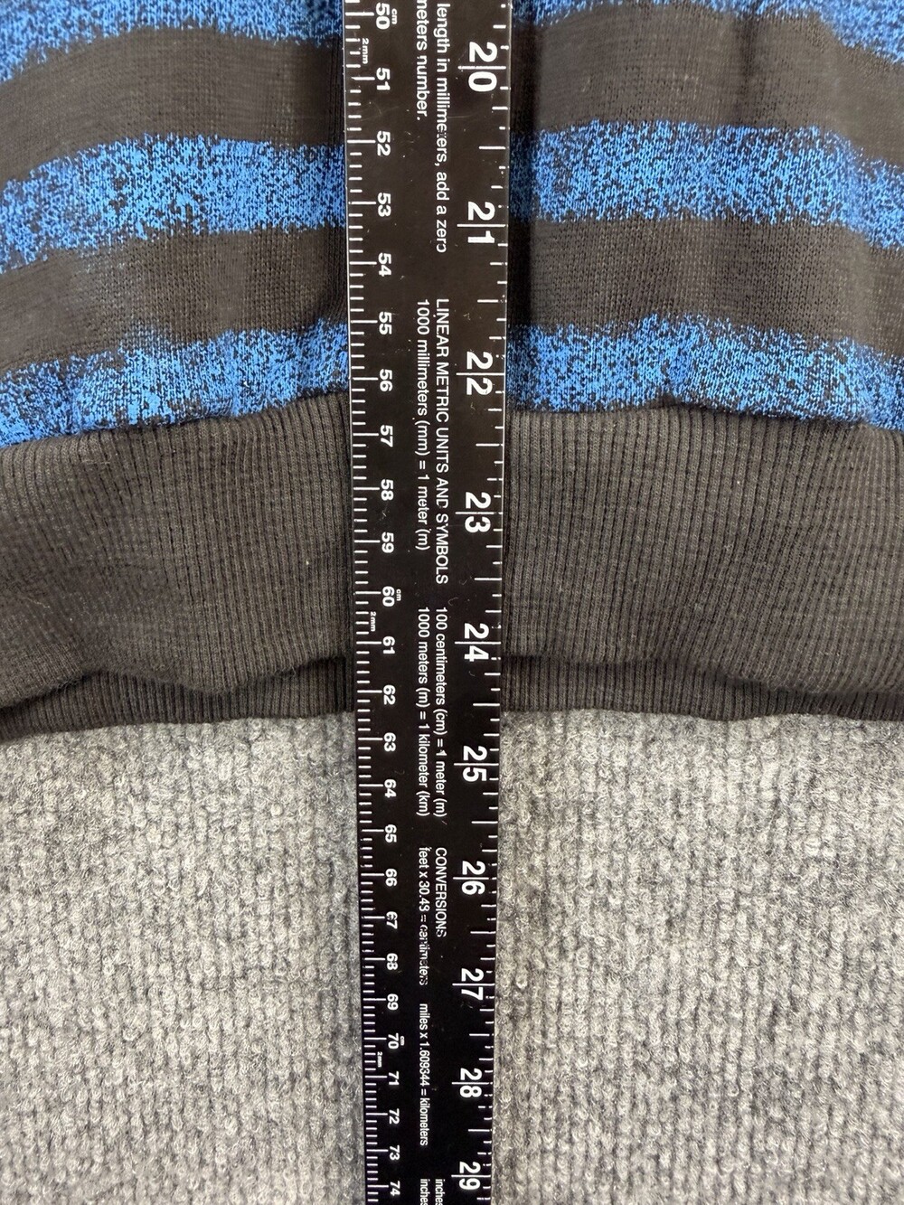 Vtg 90s Maneuvers Deadstock Boys L Sweatshirt 1/4 Zip Black Blue Colorblock NWT - Picture 8 of 16